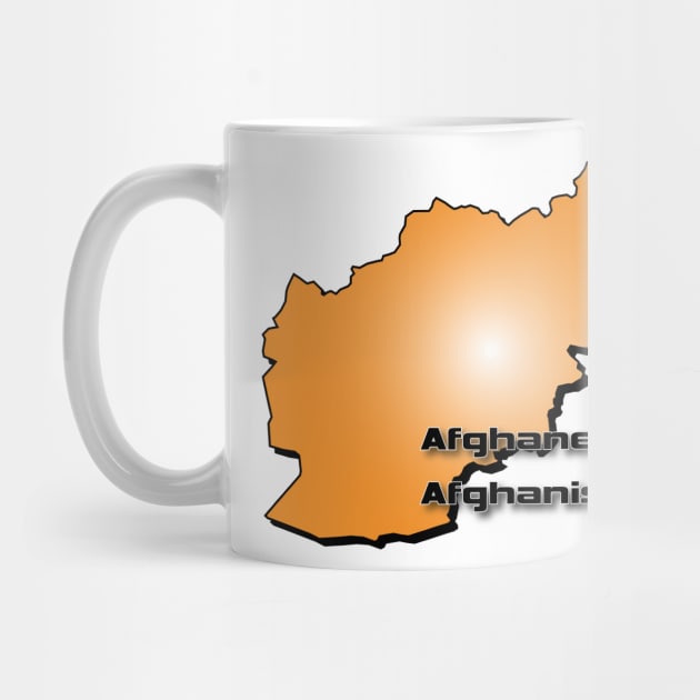 Afghanistan map in 3D Stile by intop